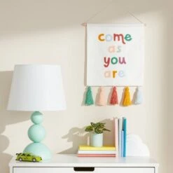Pillowfort 24 10oz 'Come As You Are' Kids' Wall Decor With Tassels - Pillowfort™