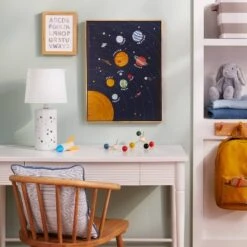 Pillowfort 30 2-in-1 Starry Kids' Table Lamp White - Pillowfort™
